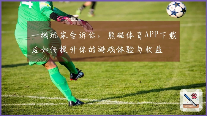 一线玩家告诉你，熊猫体育APP下载后如何提升你的游戏体验与收益